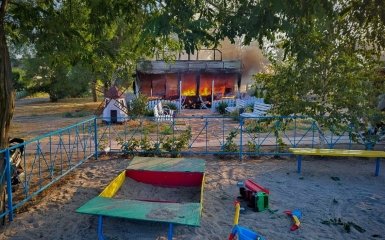 Strike by the Russian army on a children's cafe in the Zaporozhye region