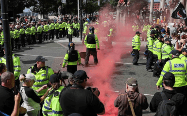 In Britain, mass protests of the far-right began — clashes and fires broke out