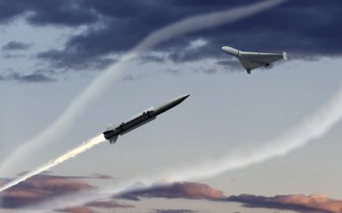 missile and drone attack