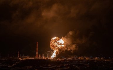Refinery explosion in Ukhta