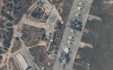 Belbek airfield in Crimea