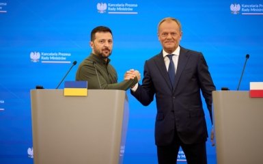 Volodymyr Zelenskyy and Donald Tusk