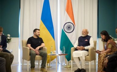 Vladimir Zelensky and Narendra Modi