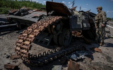 Destroyed equipment of the Russian Army