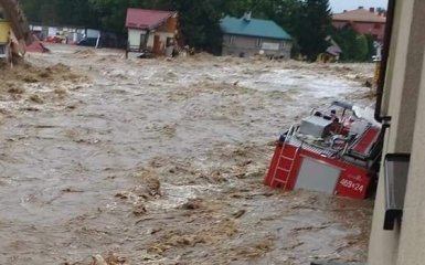 В Польше затопило город