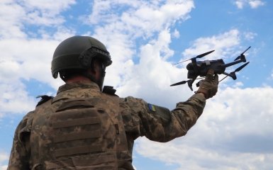 AFU military with UAV