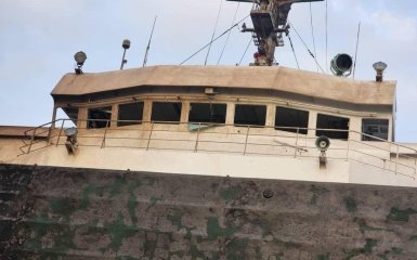 The Russian Federation damaged a civilian ship with grain in the port of Odesa