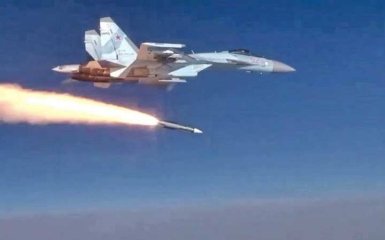 The launch of the Su-30 missile of the Russian army