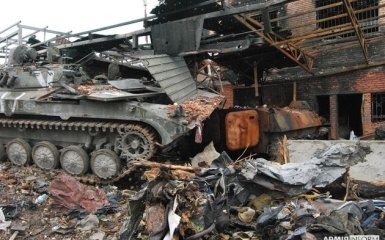 Destroyed equipment of the Russian Army