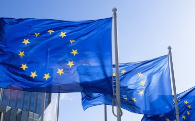 EU flags