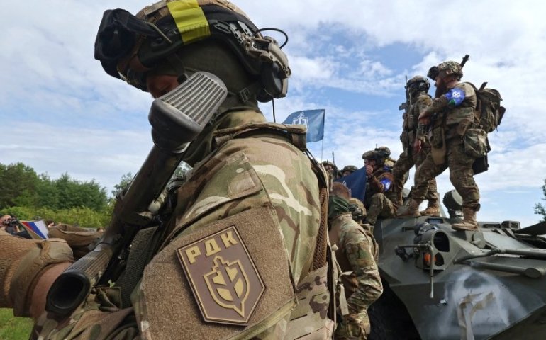 Russian Volunteer Corps shares footage of battle in Kozinka near ...